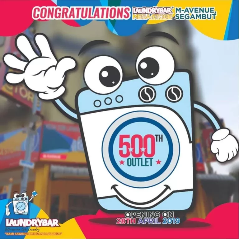 LAUNDRYBAR MERAIKAN PEMBUKAAN OUTLET KE-500.