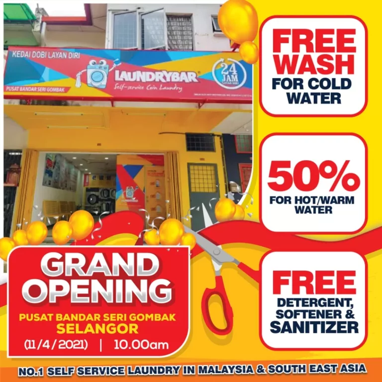 OPENING – LAUNDRYBAR PUSAT BANDAR SRI GOMBAK