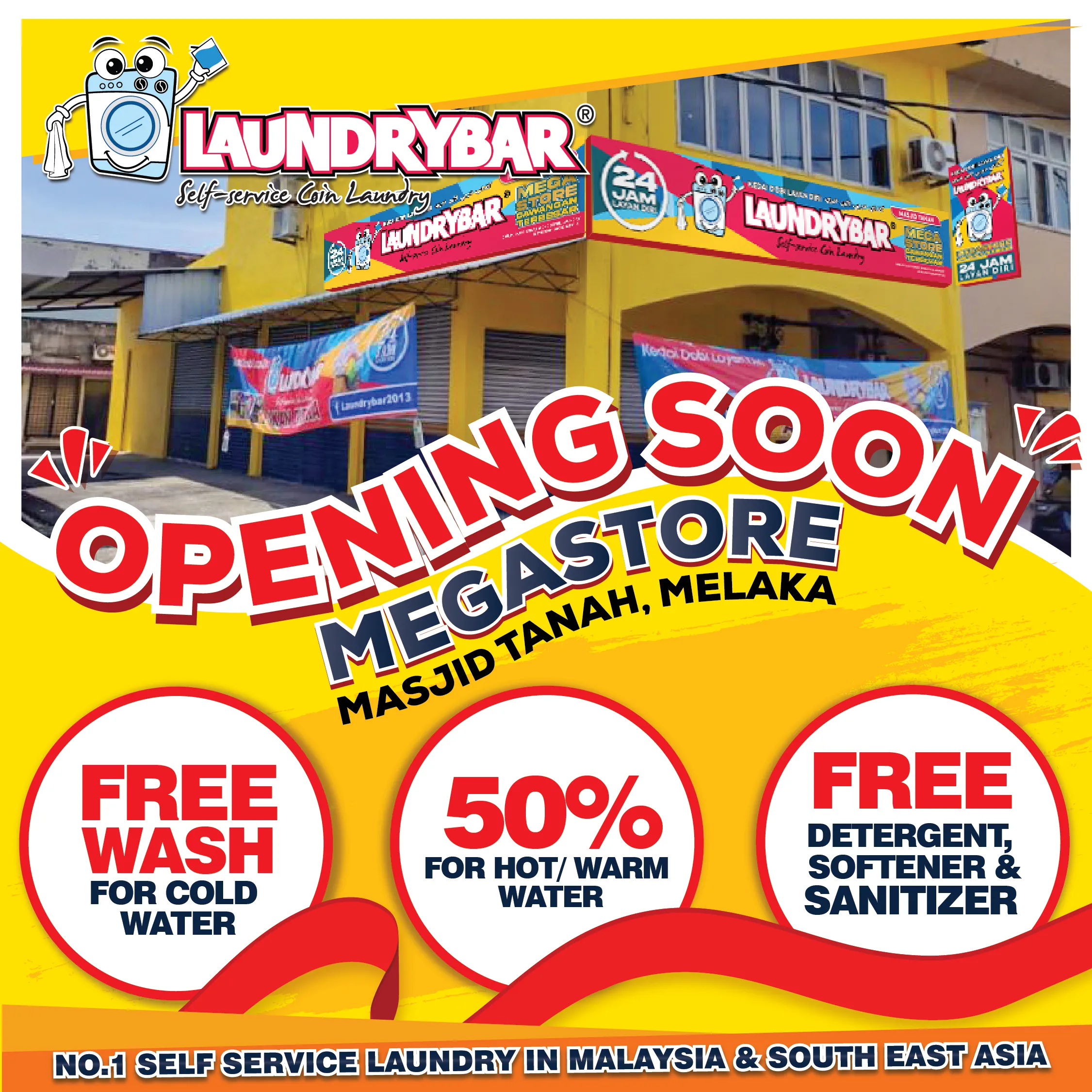 OPENING OUTLET – LAUNDRYBAR MEGASTORE MASJID TANAH MELAKA