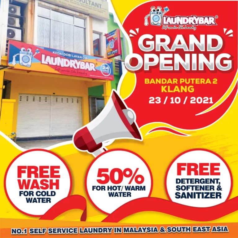 OPENING SOON – LAUNDRYBAR SELF SERVICE LAUNDRY BANDAR PUTERA 2 KLANG