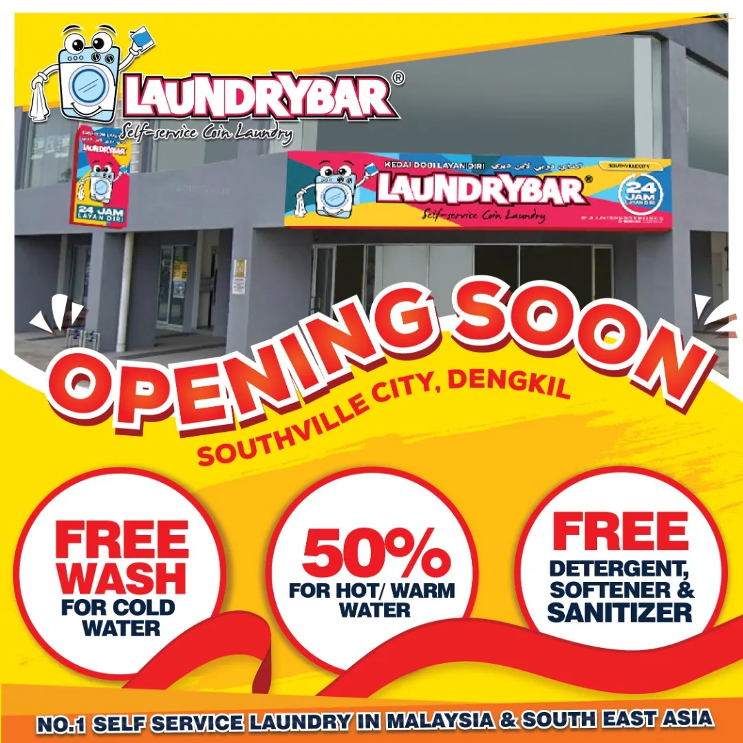 OPENING SOON – LaundryBar Self Service Laundry Southville City