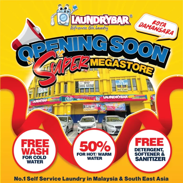 OPENING SOON – LAUNDRYBAR SELF SERVICE LAUNDRY KOTA DAMANSARA 2