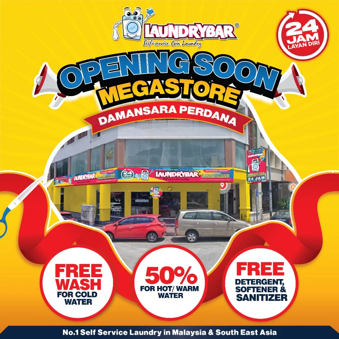 OPENING SOON-LAUNDRYBAR MEGASTORE DAMANSARA PERDANA