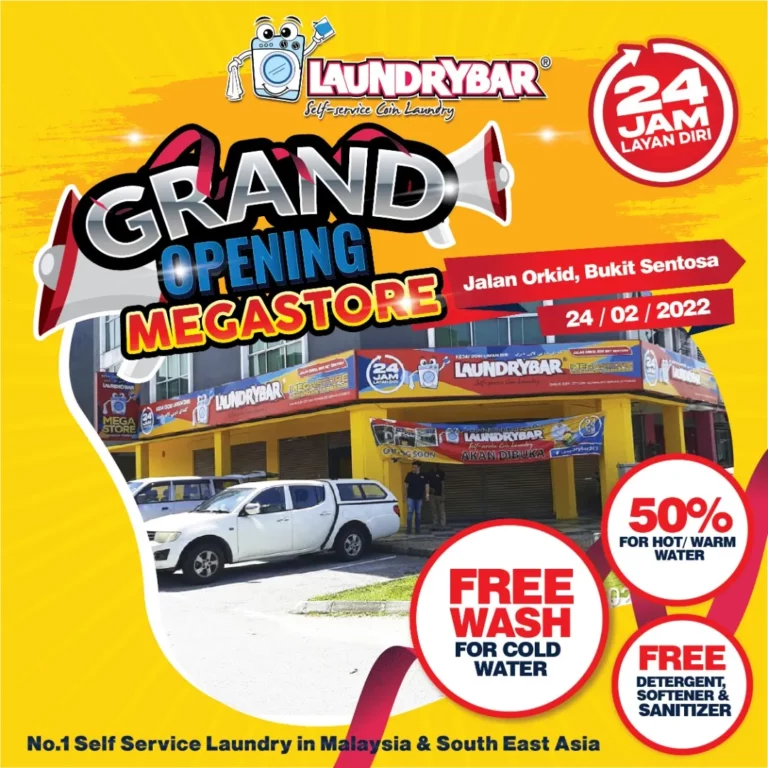 GRAND OPENING-LAUNDRYBAR MEGASTORE JALAN ORKID