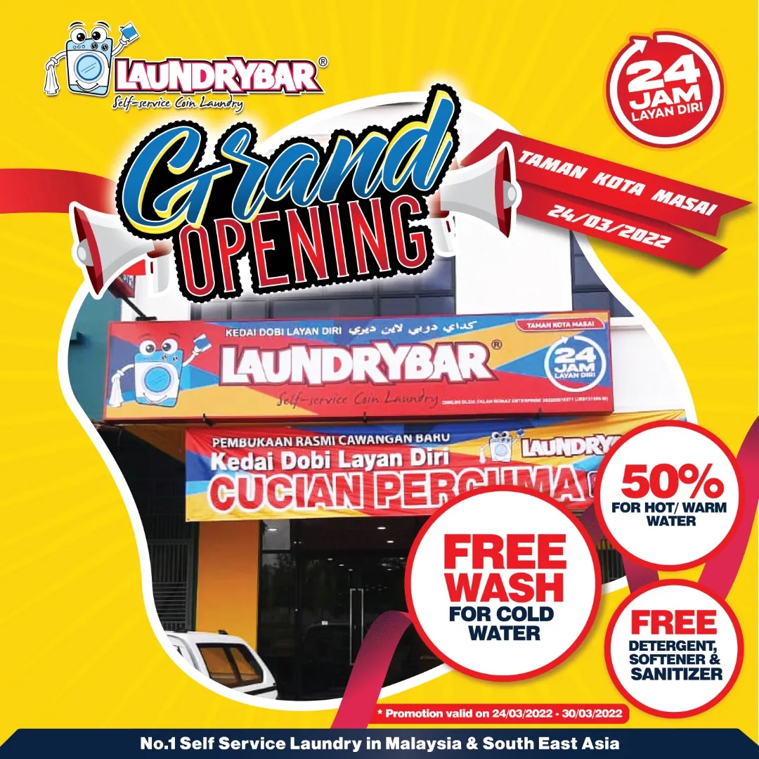 GRAND OPENING-LAUNDRYBAR TAMAN KOTA MASAI