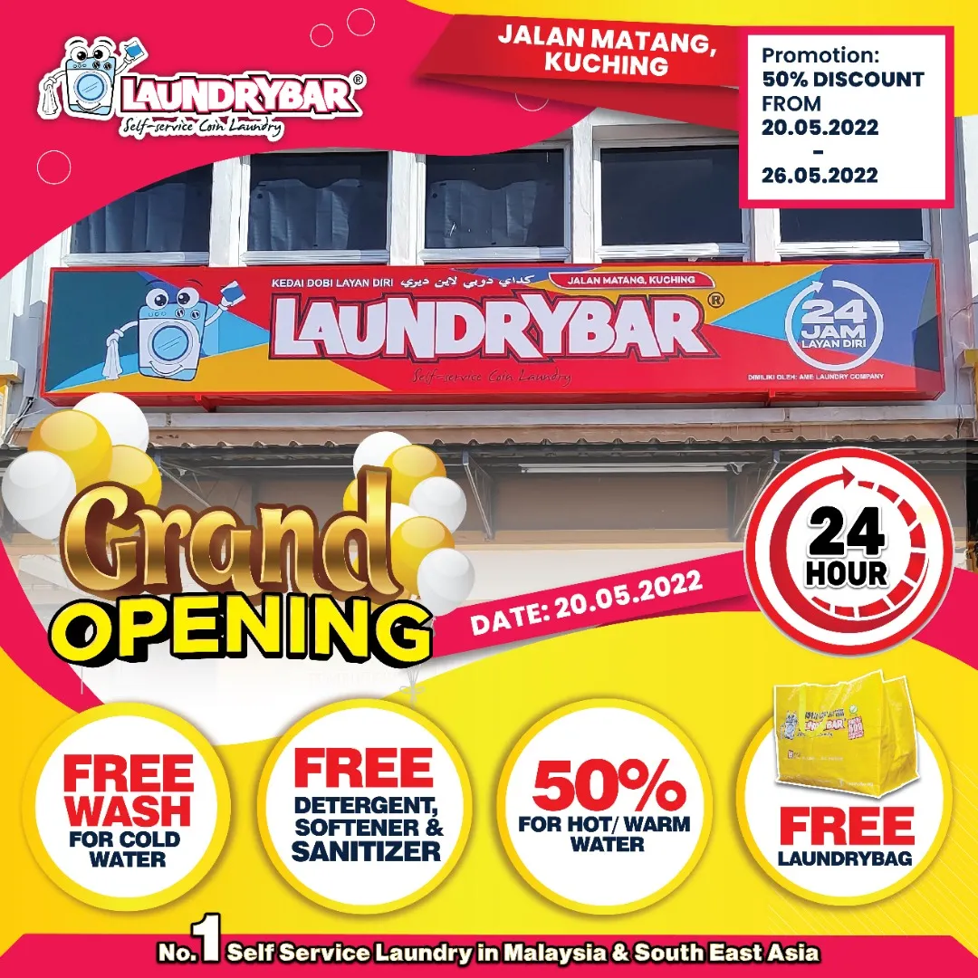 GRAND OPENING- LAUNDRYBAR JALAN MATANG, KUCHING