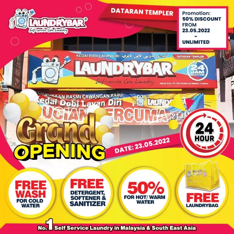 GRAND OPENING- LAUNDRYBAR DATARAN TEMPLER, BANDAR BARU SELAYANG