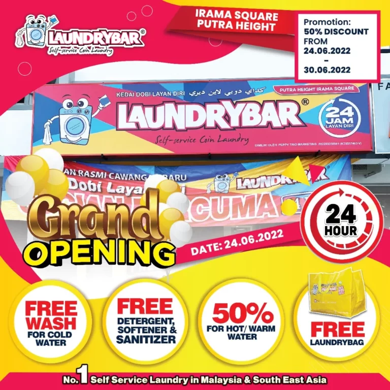 GRAND OPENING-LAUNDRYBAR IRAMA SQUARE PUTRA HEIGHT