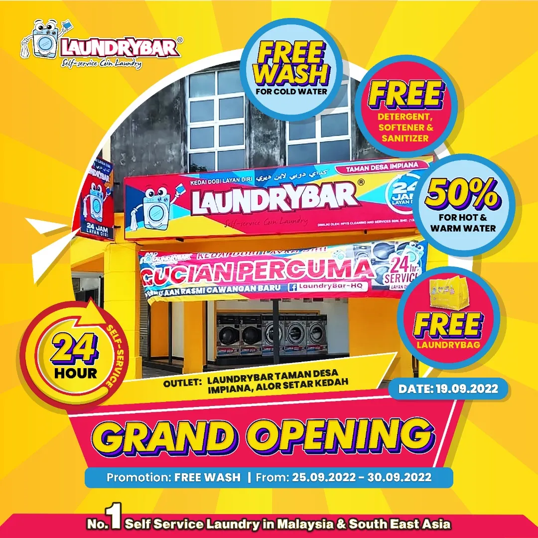 GRAND OPENING-LAUNDRYBAR TAMAN DESA IMPIANA, ALOR SETAR KEDAH