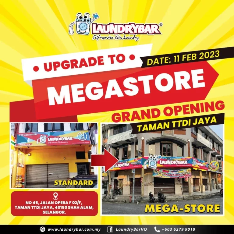 GRAND OPENING- LAUNDRYBAR MODERN MEGA STORE TAMAN TTDI JAYA