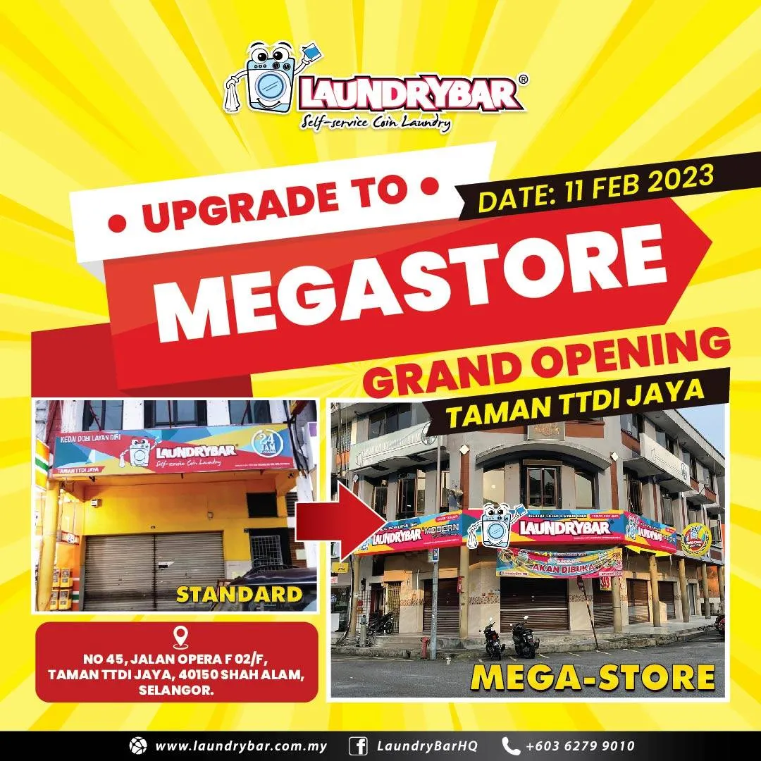 GRAND OPENING- LAUNDRYBAR MODERN MEGA STORE TAMAN TTDI JAYA
