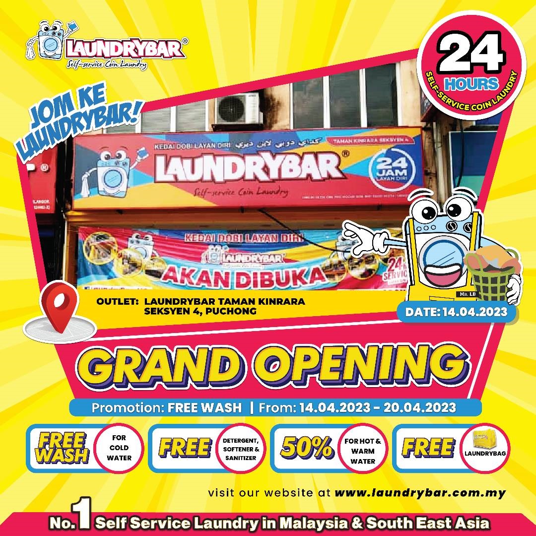 GRAND OPENING – LAUNDRYBAR TAMAN KINRARA PUCHONG, SELANGOR