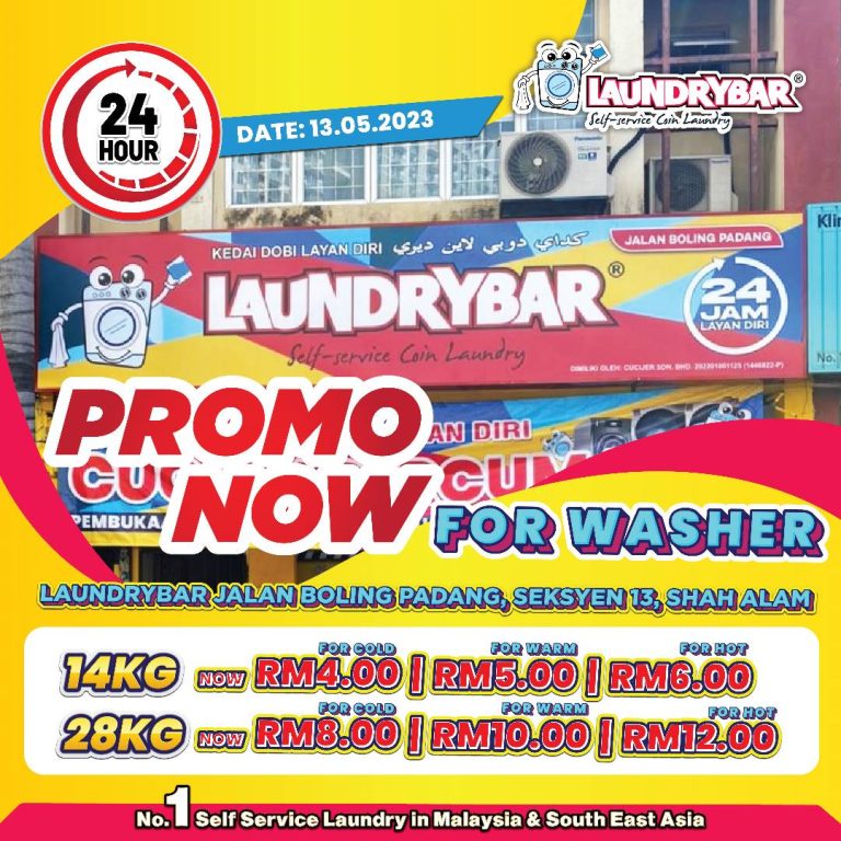 GRAND OPENING – LAUNDRYBAR JALAN BOLING PADANG, SEKSYEN 13 SHAH ALAM