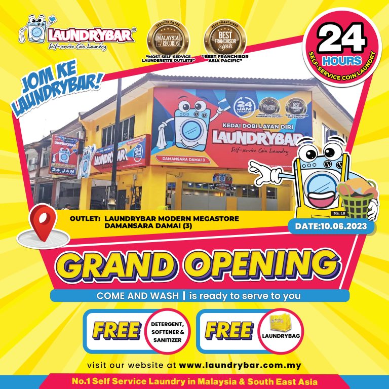 GRAND OPENING – LAUNDRYBAR MODERN MEGASTORE DAMANSARA DAMAI 3