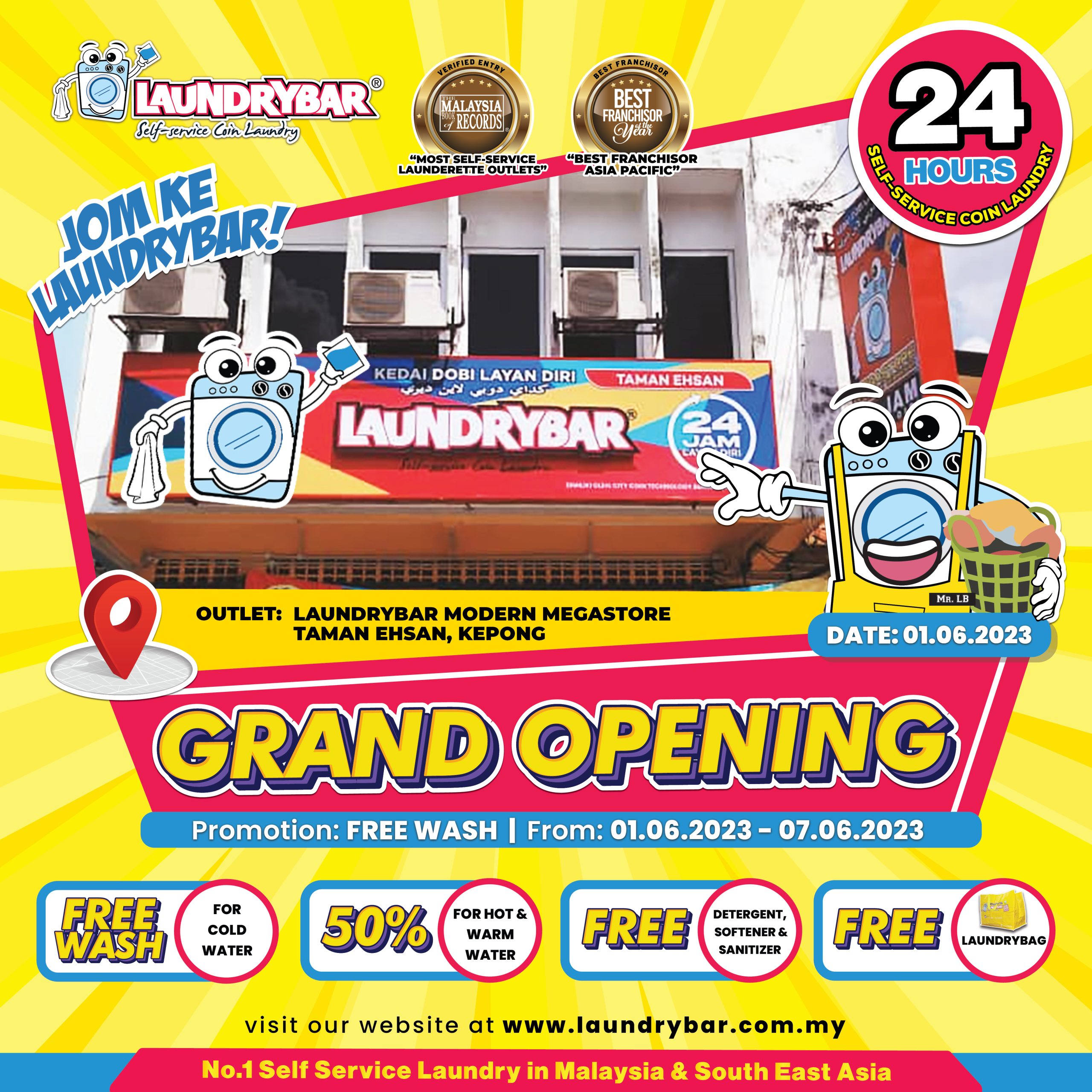GRAND OPENING – LAUNDRYBAR MODERN MEGASTORE TAMAN EHSAN, KEPONG