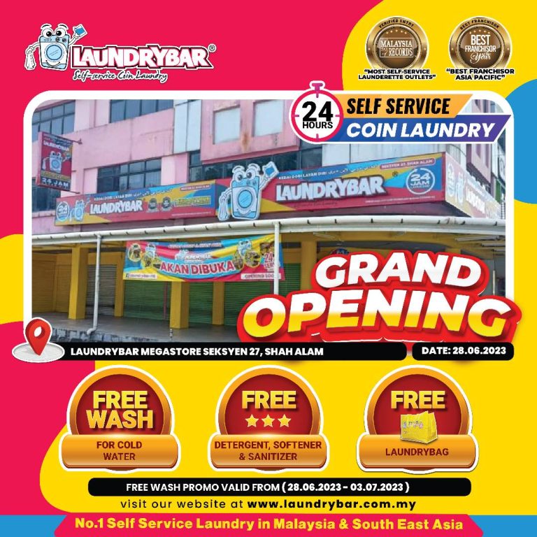 GRAND OPENING – LAUNDRYBAR MODERN MEGASTORE SEKSYEN 27, SHAH ALAM