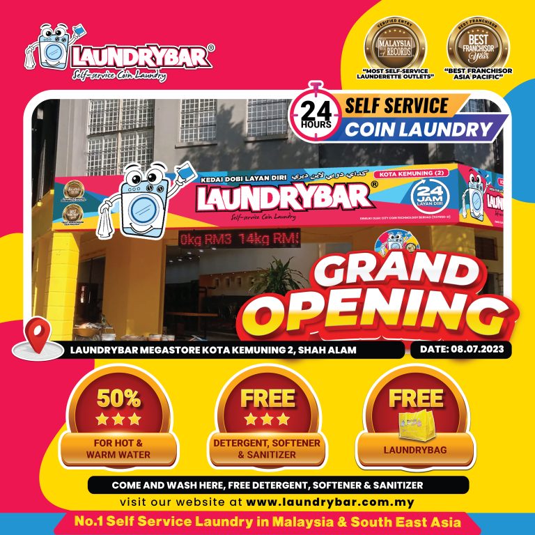 GRAND OPENING – LAUNDRYBAR MODERN MEGASTORE KOTA KEMUNING 2, SHAH ALAM