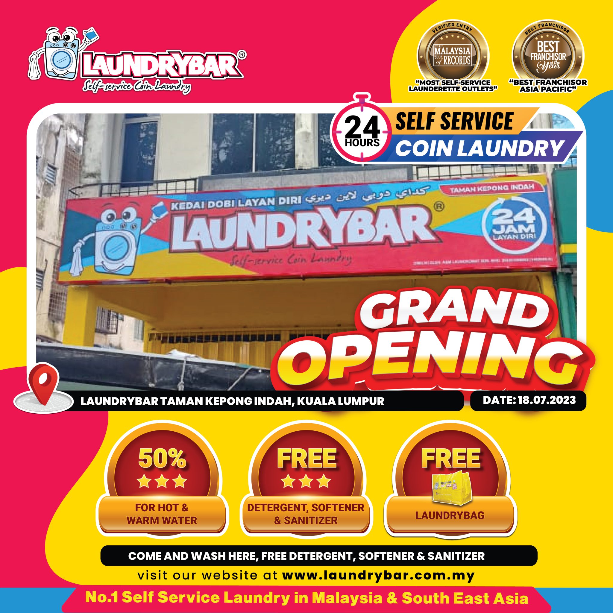 GRAND OPENING LAUNDRYBAR TAMAN KEPONG INDAH, KUALA LUMPUR LaundryBar