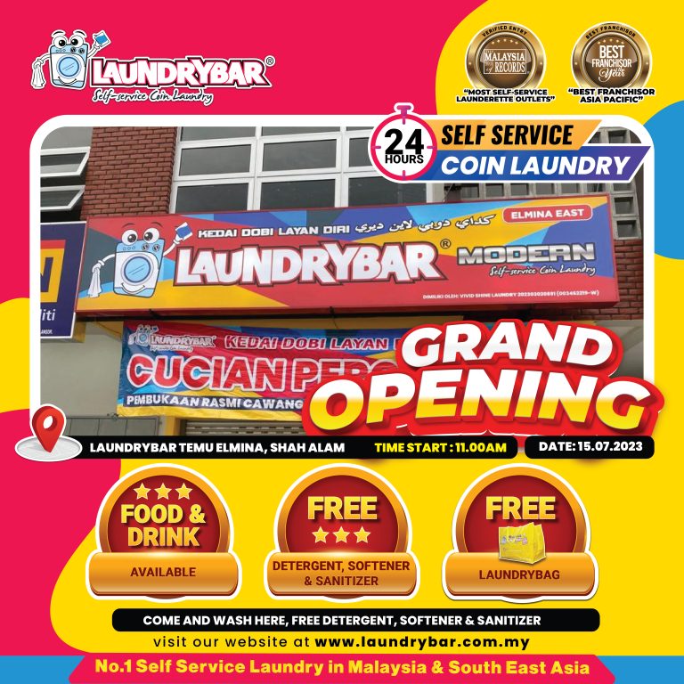 GRAND OPENING – LAUNDRYBAR MODERN TEMU ELMINA, SHAH ALAM