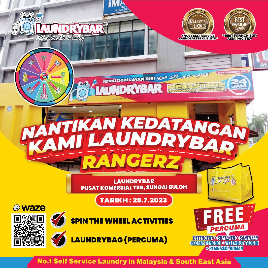 RANGERZ AT LAUNDRYBAR MODERN PUSAT KOMERSIAL TSB, SUNGAI BULOH