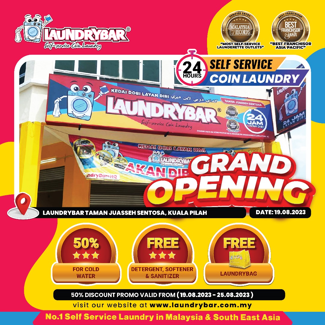 GRAND OPENING – LAUNDRYBAR MODERN TAMAN JUASSEH SENTOSA, KUALA PILAH