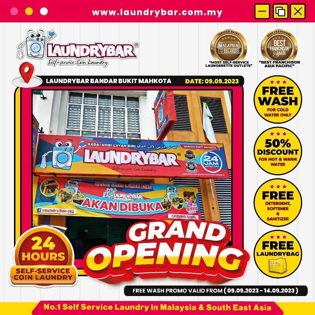 GRAND OPENING – LAUNDRYBAR BANDAR BUKIT MAHKOTA, KAJANG