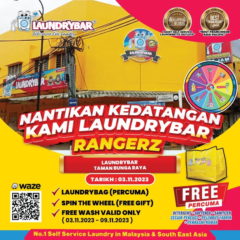 RANGERZ AT LAUNDRYBAR MODERN TAMAN BUNGA RAYA, TANJONG MALIM