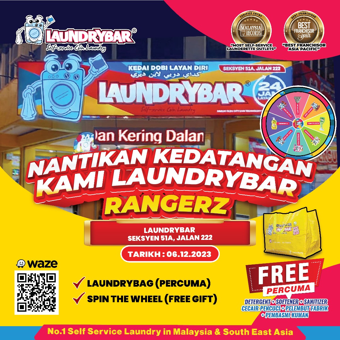 RANGERZ AT LAUNDRYBAR MODERN SEKSYEN 51A, JALAN 222, PETALING JAYA