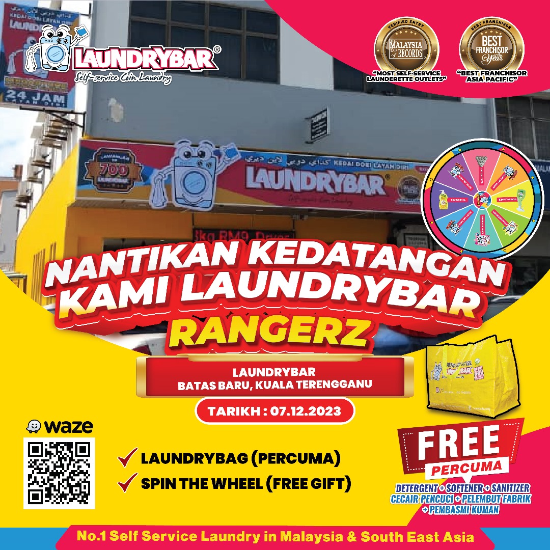 RANGERZ AT LAUNDRYBAR MODERN BATAS BARU, KUALA TERENGGANU