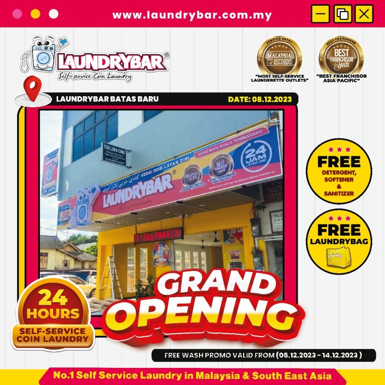 GRAND OPENING – LAUNDRYBAR MODERN BATAS BARU, KUALA TERENGGANU