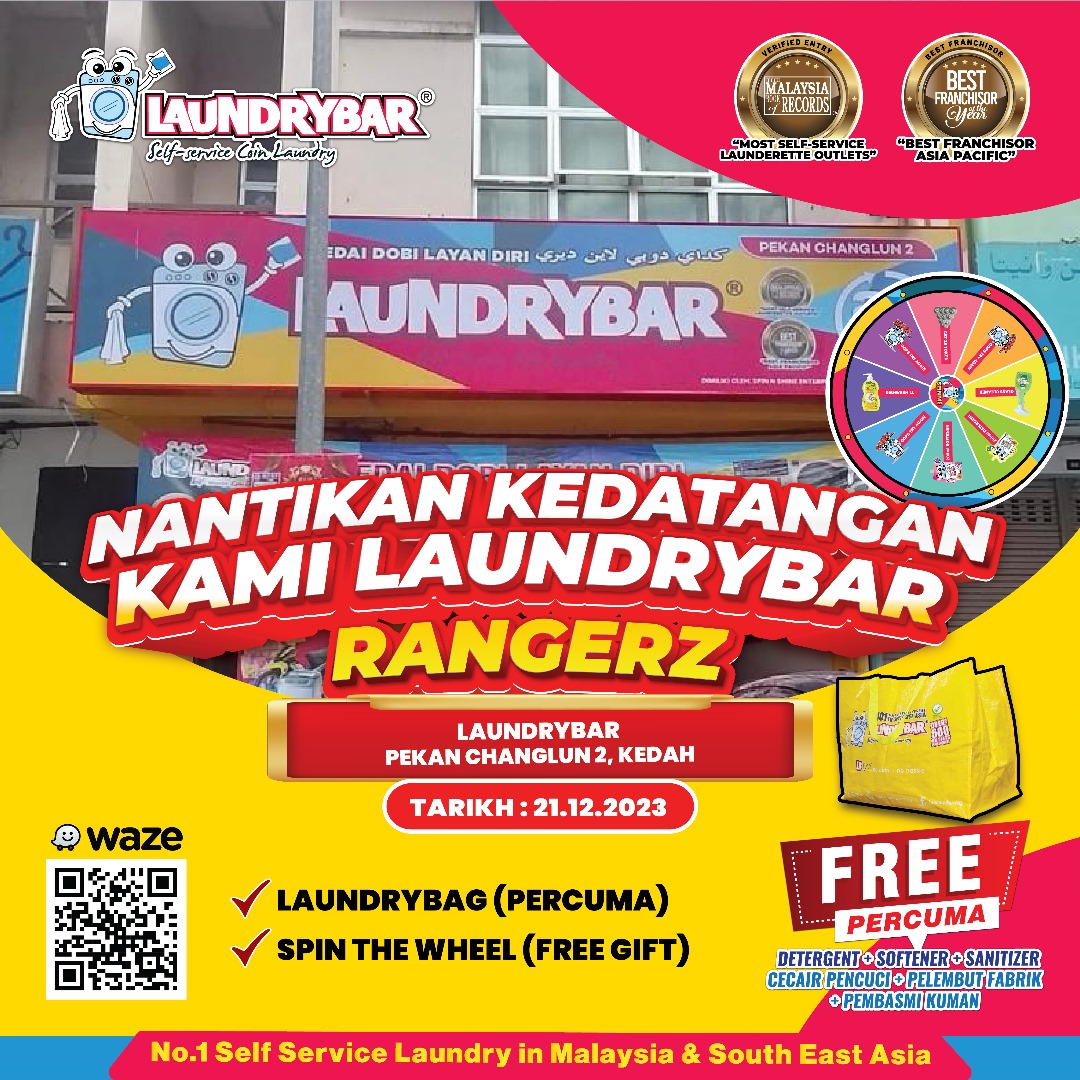 RANGERZ AT LAUNDRYBAR MODERN PEKAN CHANGLUN 2, KEDAH