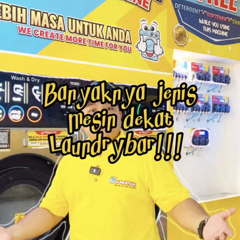 Banyaknya jenis mesin dekat Laundrybar