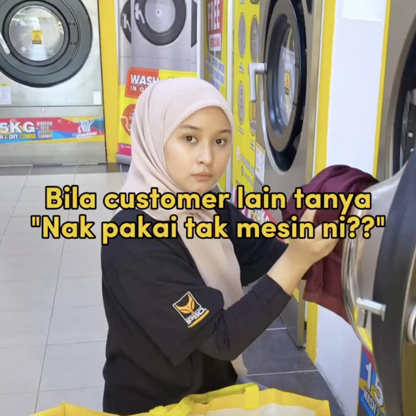 Bila customer lain tanya “Nak pakai tak mesin ni??”