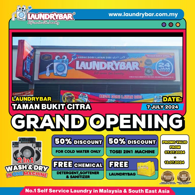 GRAND OPENING – LAUNDRYBAR TAMAN BUKIT CITRA