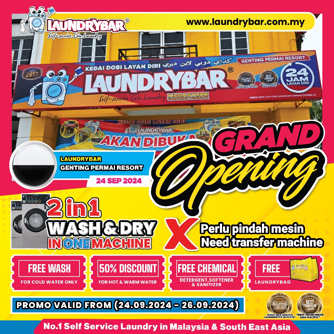 GRAND OPENING – LAUNDRYBAR MEGASTORE GENTING PERMAI RESORT, PAHANG