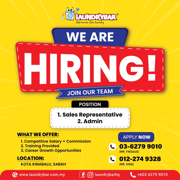 We’re Hiring in Kota Kinabalu, Sabah! 