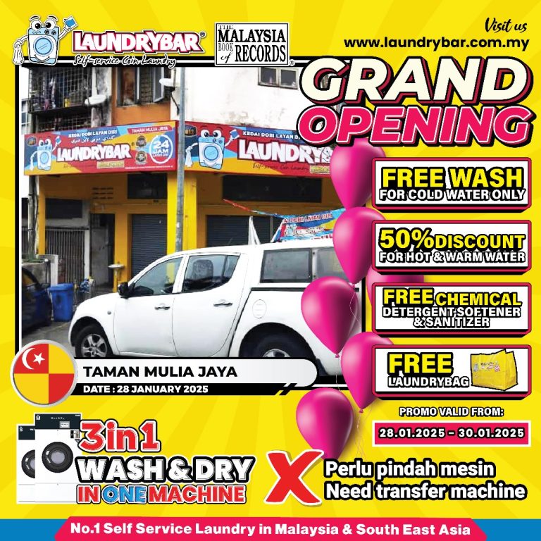 GRAND OPENING LAUNDRYBAR MEGASTORE TAMAN MULIA JAYA