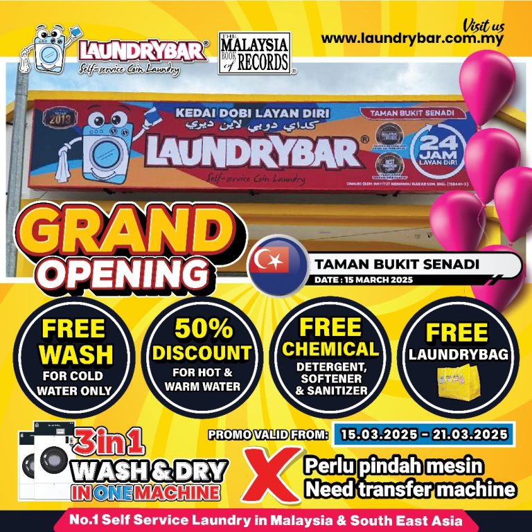 GRAND OPENING LAUNDRYBAR TAMAN BUKIT SENADI