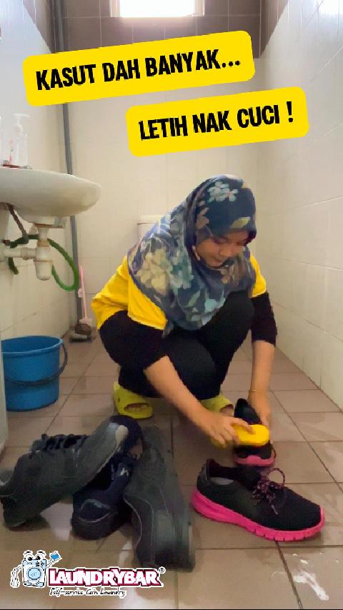 Macam Mana nak guna Sneaker Washer ni ?