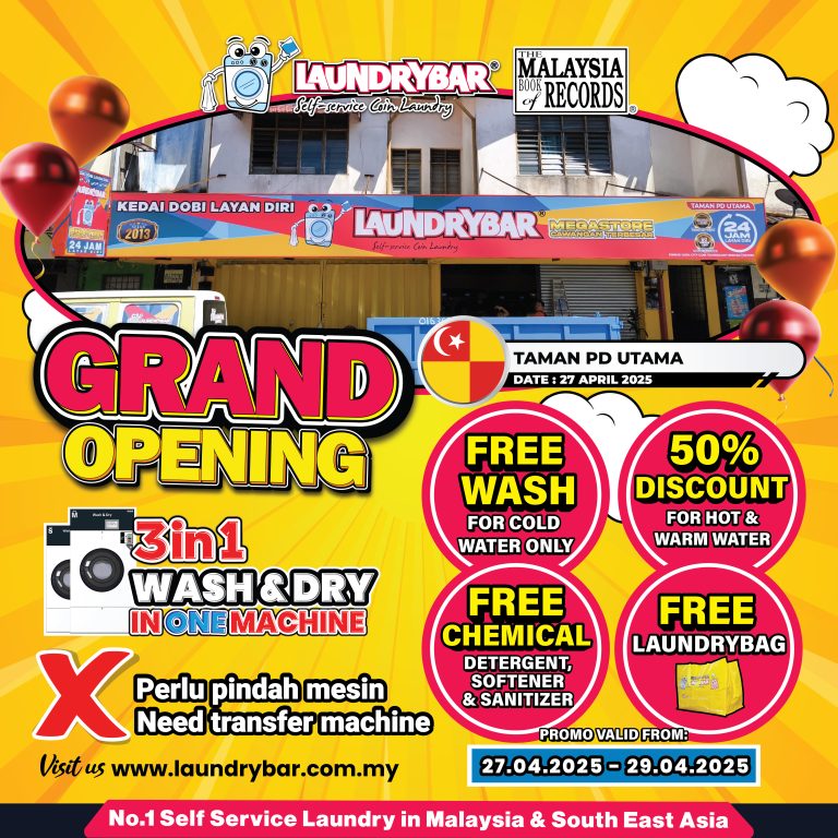GRAND OPENING LAUNDRYBAR MEGASTORE TAMAN PD UTAMA