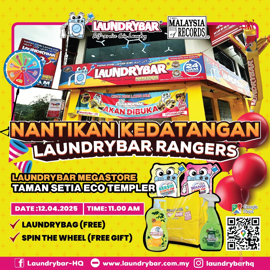 RANGERS LAUNDRYBAR MEGASTORE TAMAN SETIA ECO TEMPLER