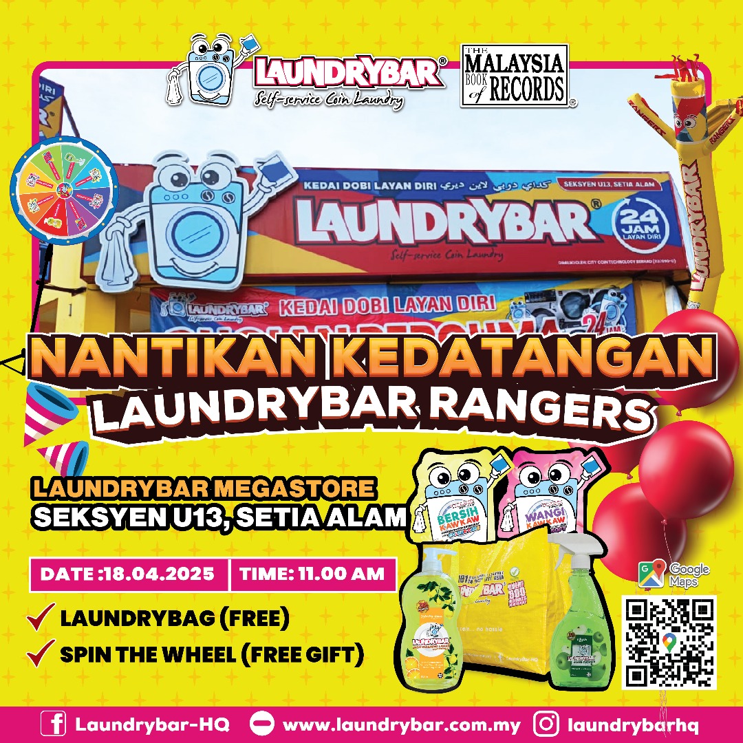 RANGERS LAUNDRYBAR MEGASTORE SEKSYEN U13, SETIA ALAM