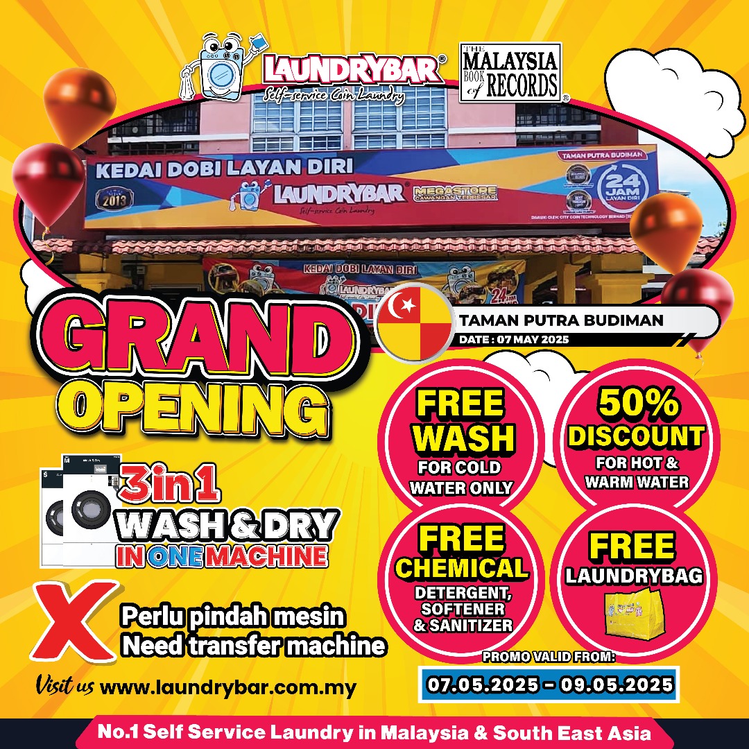 GRAND OPENING LAUNDRYBAR MEGASTORE TAMAN PUTRA BUDIMAN