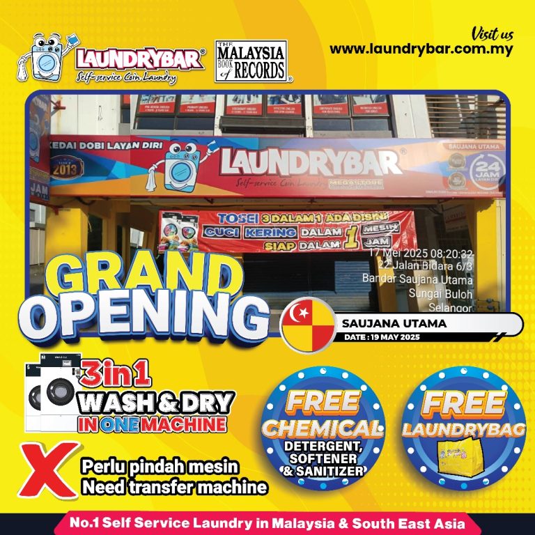 GRAND OPENING LAUNDRYBAR MEGASTORE SAUJANA UTAMA