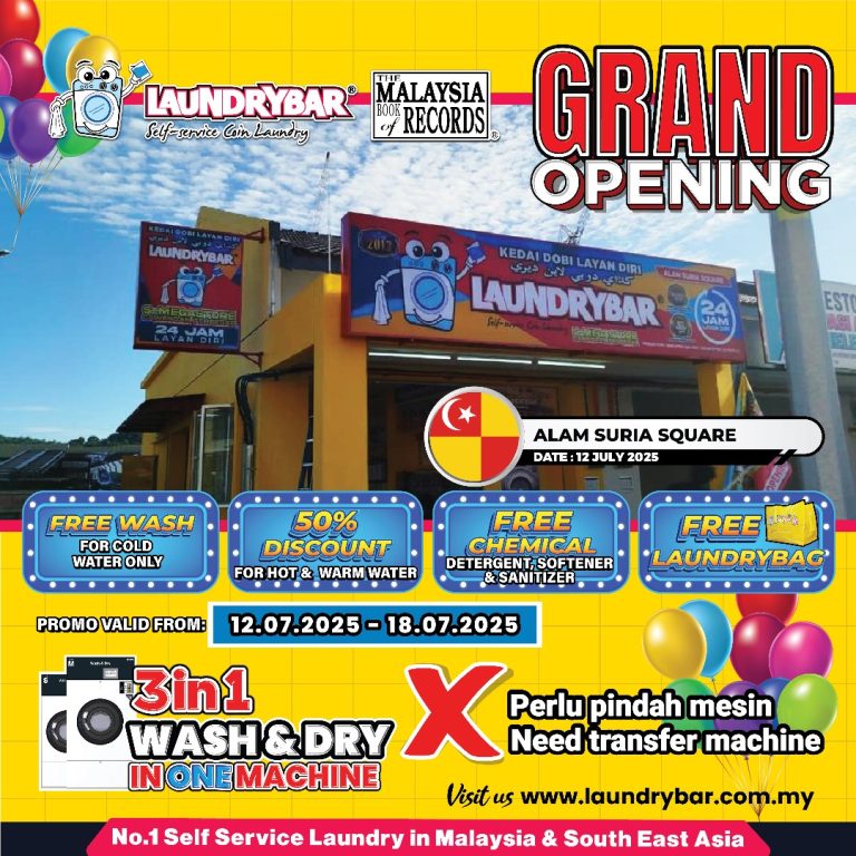 Grand Opening Laundrybar Alam Suria Square ✨
