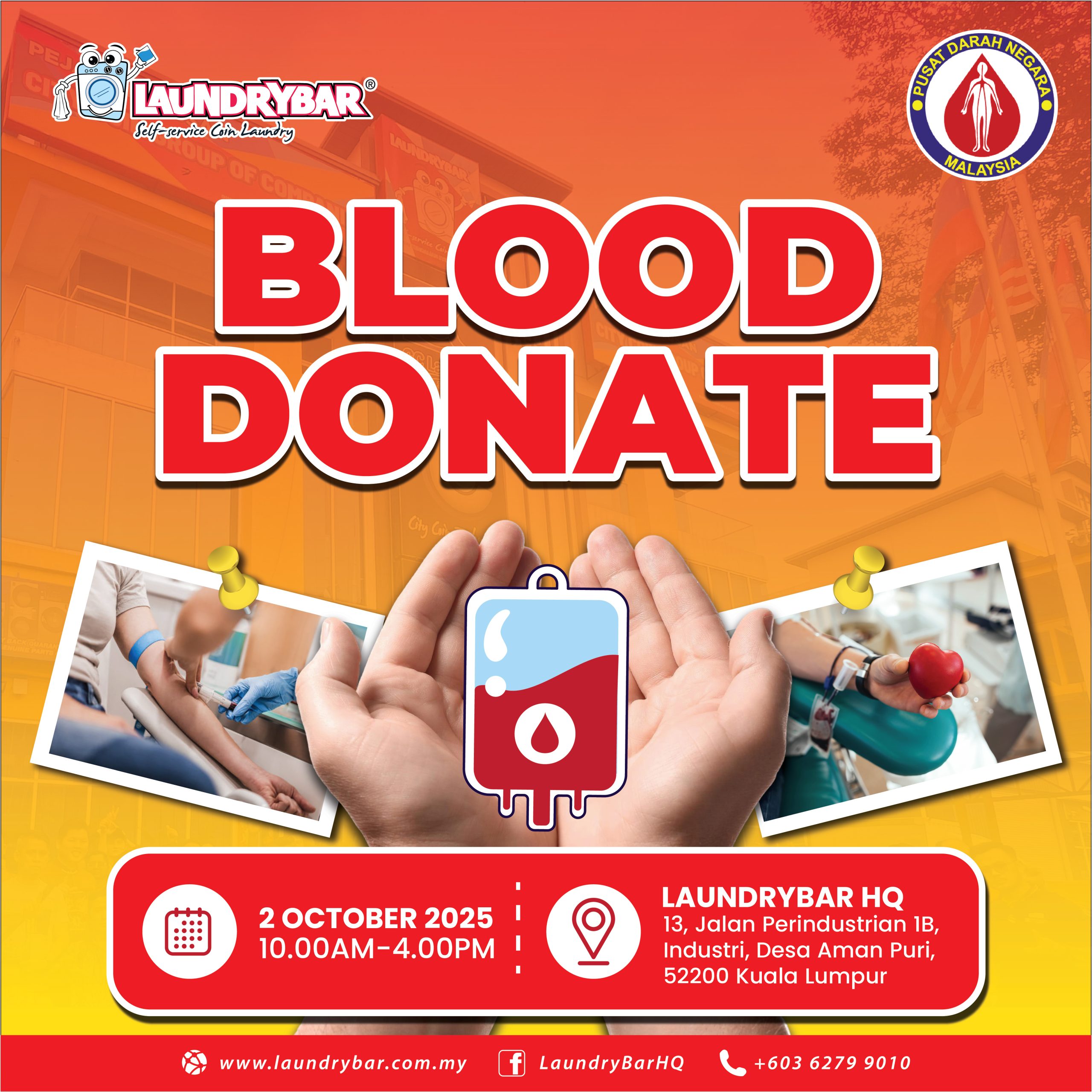 Laundrybar HQ Blood Donation Campaign 2025