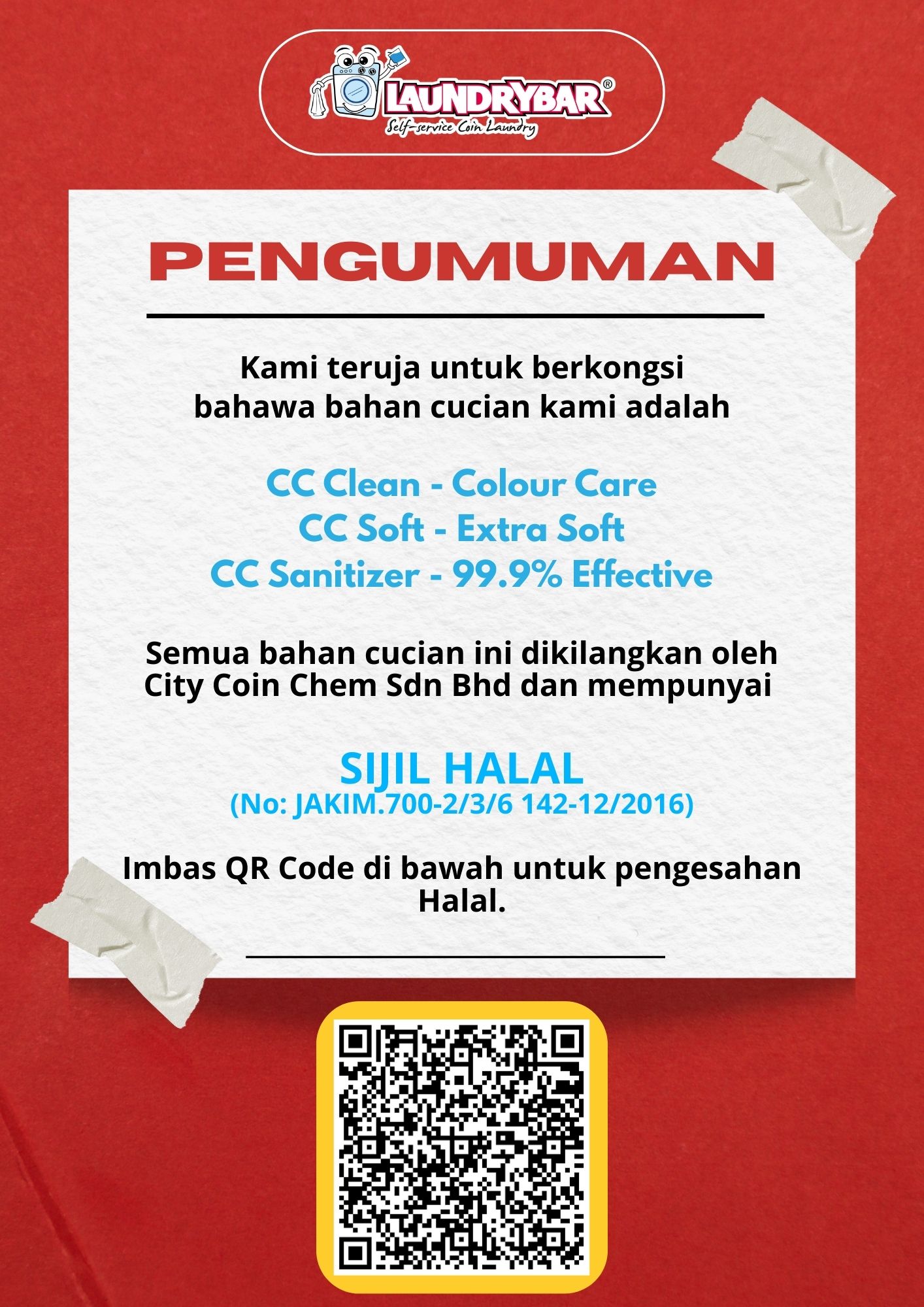 HALAL ANNOUNCEMENT NOTICE