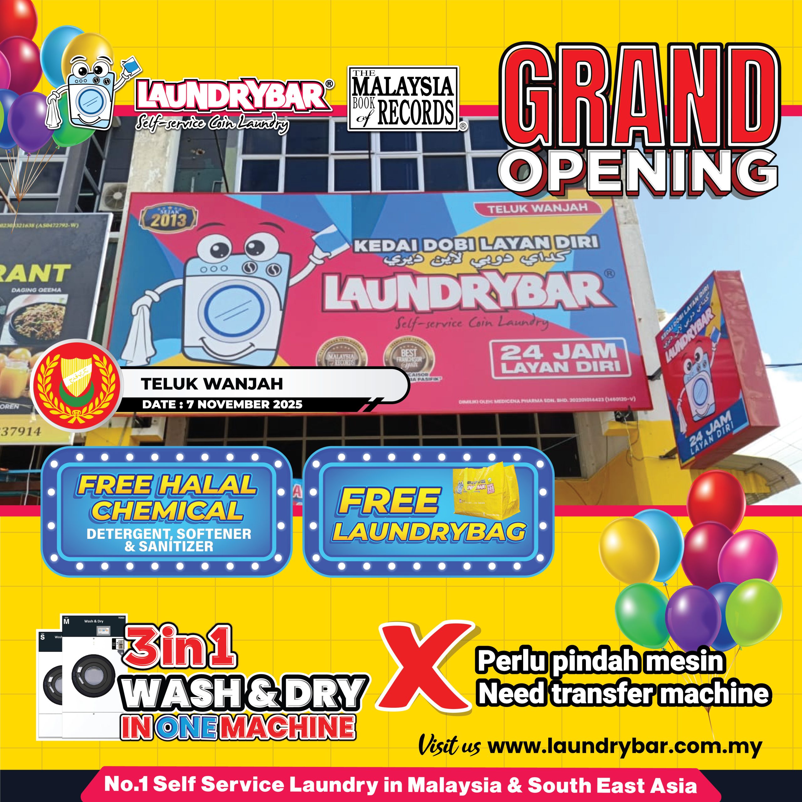 𝐆𝐑𝐀𝐍𝐃 𝐎𝐏𝐄𝐍𝐈𝐍𝐆 𝐌𝐎𝐃𝐄𝐑𝐍 𝐒𝐄𝐋𝐅 𝐒𝐄𝐑𝐕𝐈𝐂𝐄 𝐋𝐀𝐔𝐍𝐃𝐑𝐘𝐁𝐀𝐑 𝐓𝐄𝐋𝐔𝐊 𝐖𝐀𝐍𝐉𝐀𝐇, 𝐊𝐄𝐃𝐀𝐇