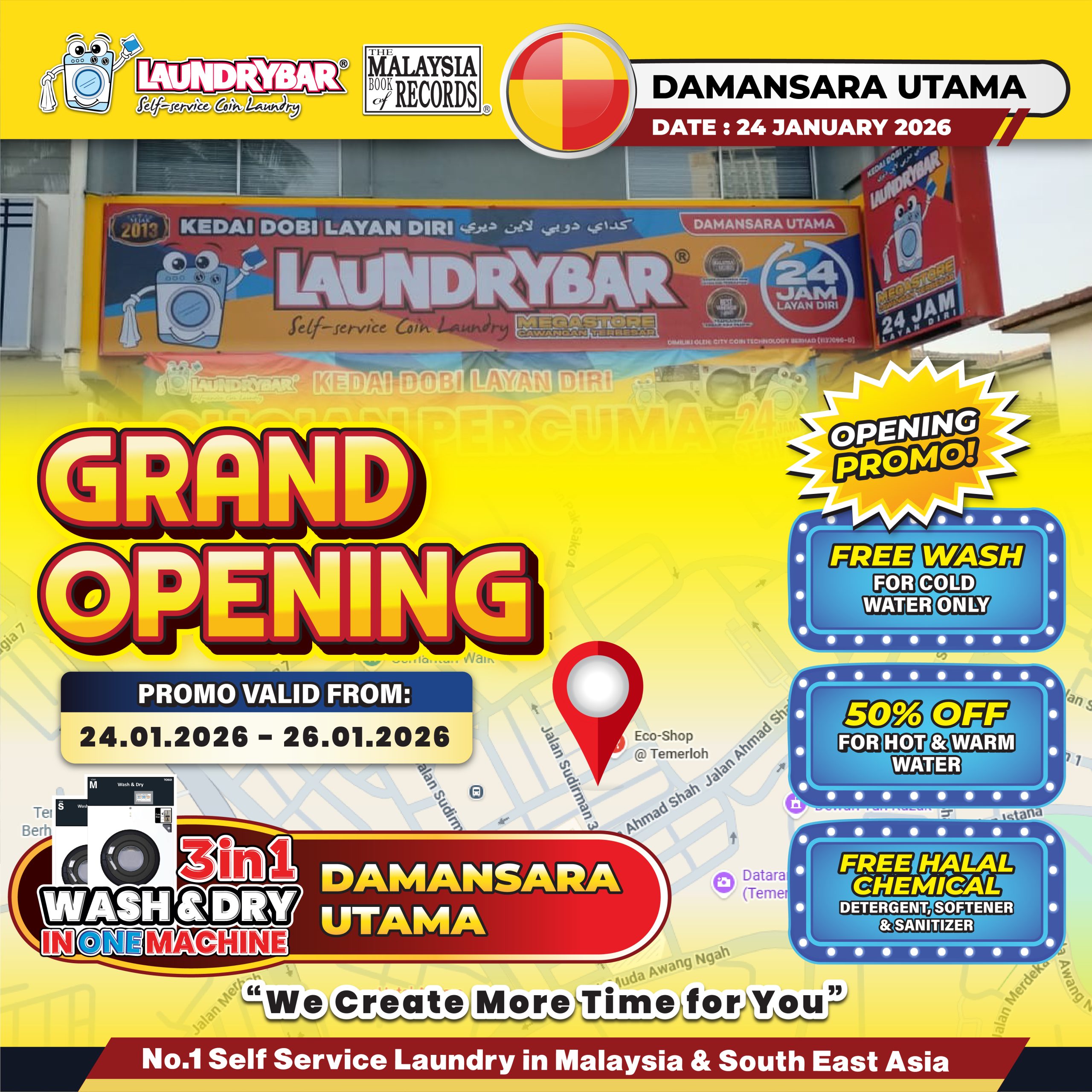 🎉𝐆𝐑𝐀𝐍𝐃 𝐎𝐏𝐄𝐍𝐈𝐍𝐆 𝐋𝐀𝐔𝐍𝐃𝐑𝐘𝐁𝐀𝐑 𝐃𝐀𝐌𝐀𝐍𝐒𝐀𝐑𝐀 𝐔𝐓𝐀𝐌𝐀🎉
