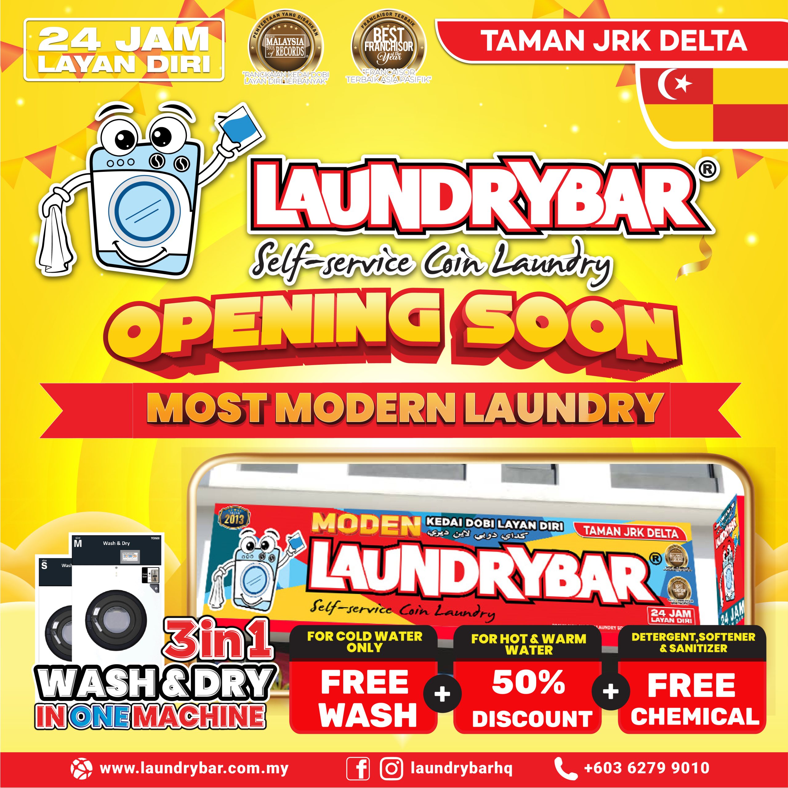 OPENING SOON MODEN LAUNDRYBAR TAMAN JRK DELTA